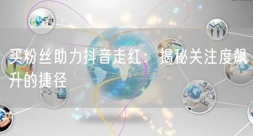 买粉丝助力抖音走红:揭秘关注度飙升的捷径