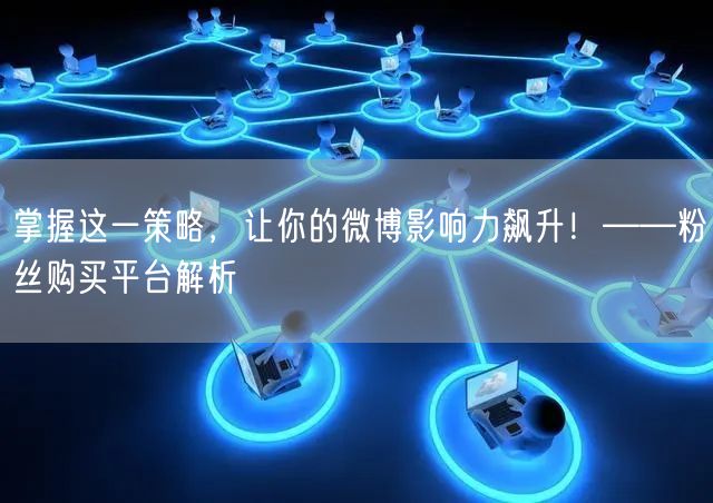 掌握这一策略,让你的微博影响力飙升!——粉丝购买平台解析