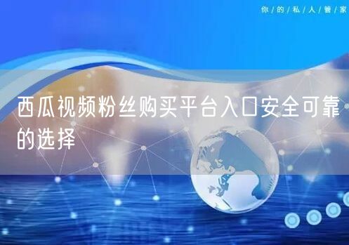 西瓜视频粉丝购买平台入口安全可靠的选择