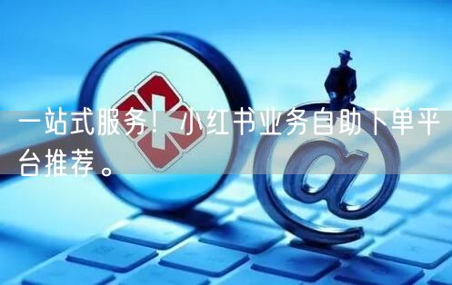 一站式服务！小红书业务自助下单平台推荐。