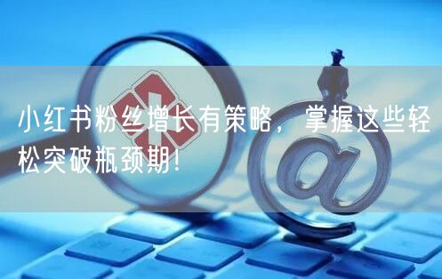 小红书粉丝增长有策略，掌握这些轻松突破瓶颈期！
