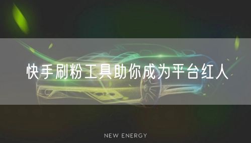 快手刷粉工具助你成为平台红人