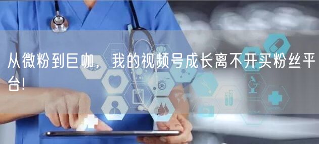 从微粉到巨咖,我的视频号成长离不开买粉丝平台!