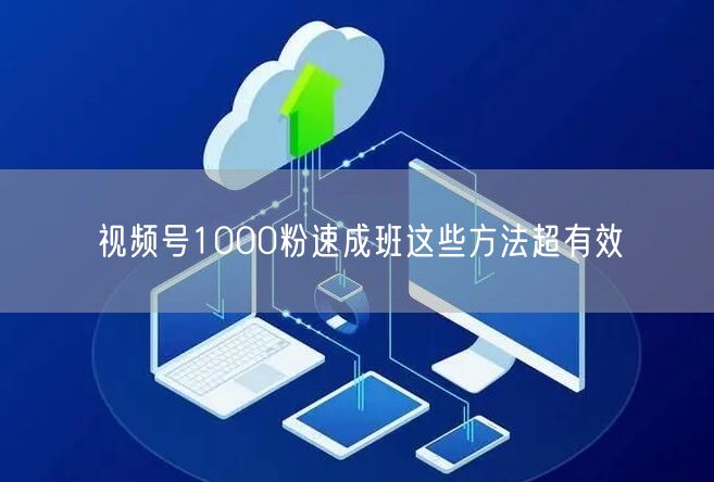 视频号1000粉速成班这些方法超有效